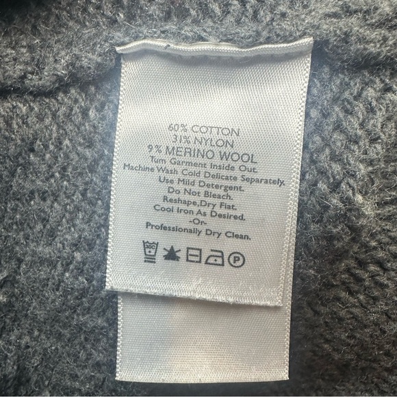 Eddie Bauer Men's Thick Knit Pullover Ski Sweater. Size: Large. Gray. - Picture 6 of 6